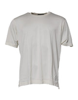 T-shirt à manches courtes à col rond blanc cassé de Dolce &amp; Gabbana