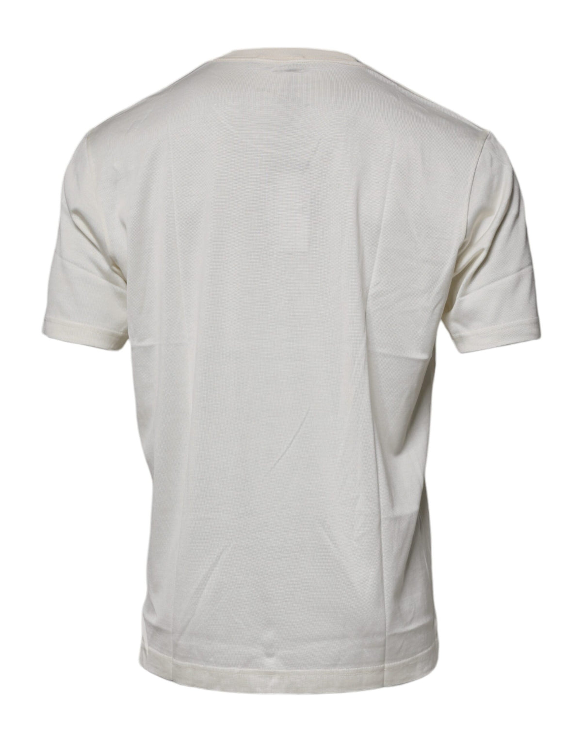 T-shirt à manches courtes à col rond blanc cassé de Dolce &amp; Gabbana