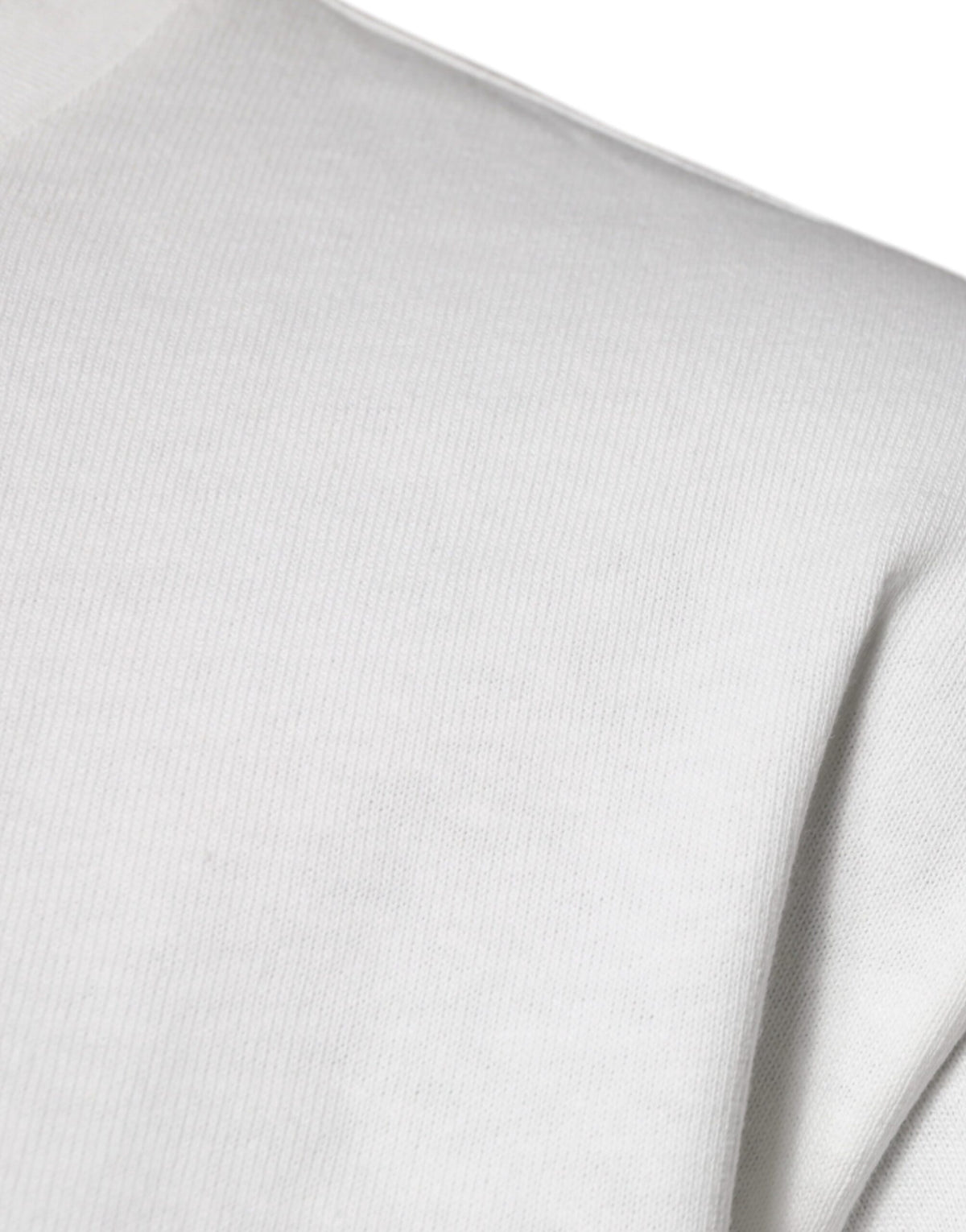 T-shirt blanc à manches courtes et col rond avec logo DG de Dolce &amp; Gabbana