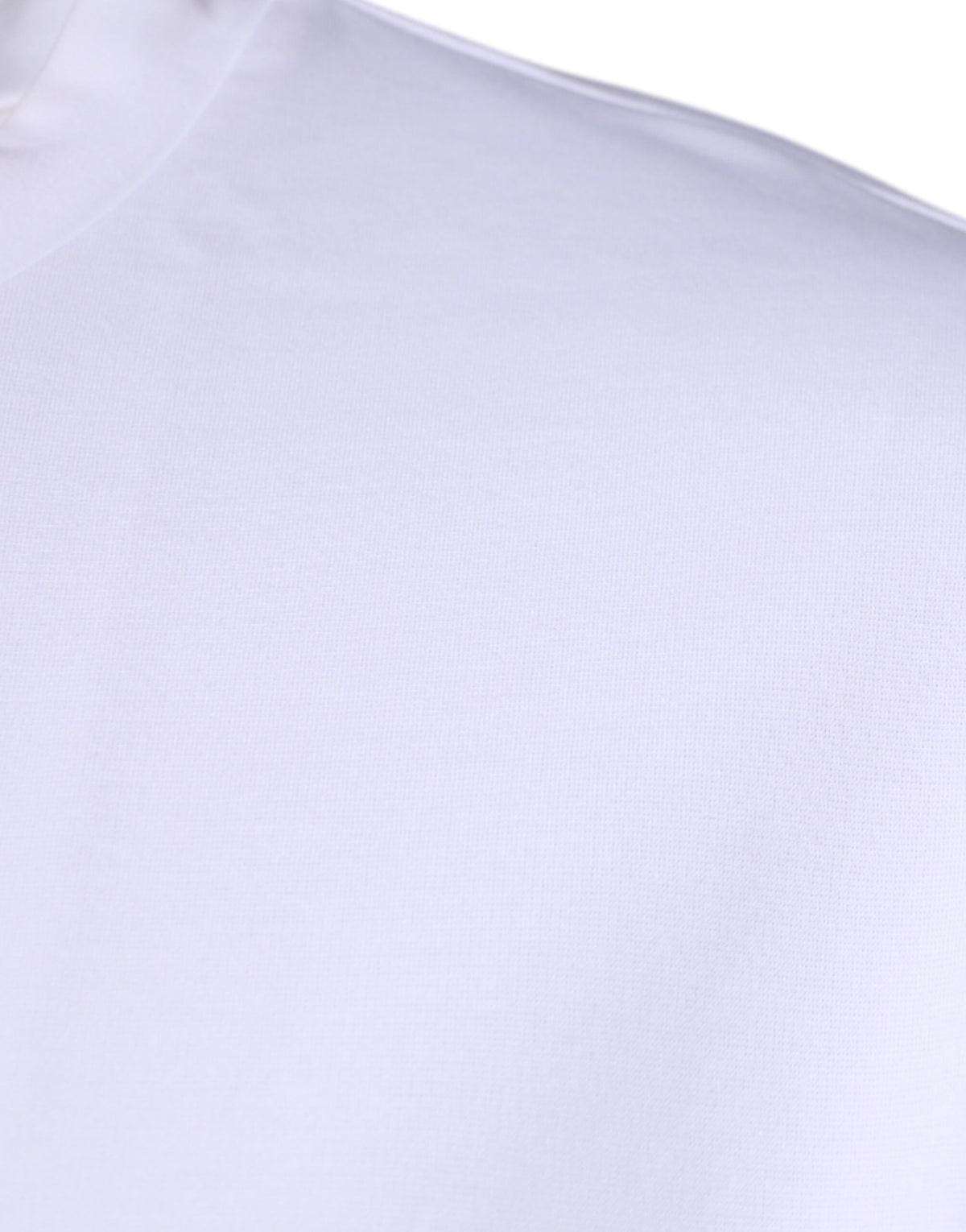 T-shirt à manches courtes à col rond blanc avec logo DG de Dolce &amp; Gabbana