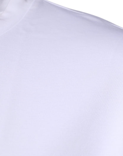 Dolce & Gabbana wit T-shirt met DG-logo en ronde hals en korte mouwen