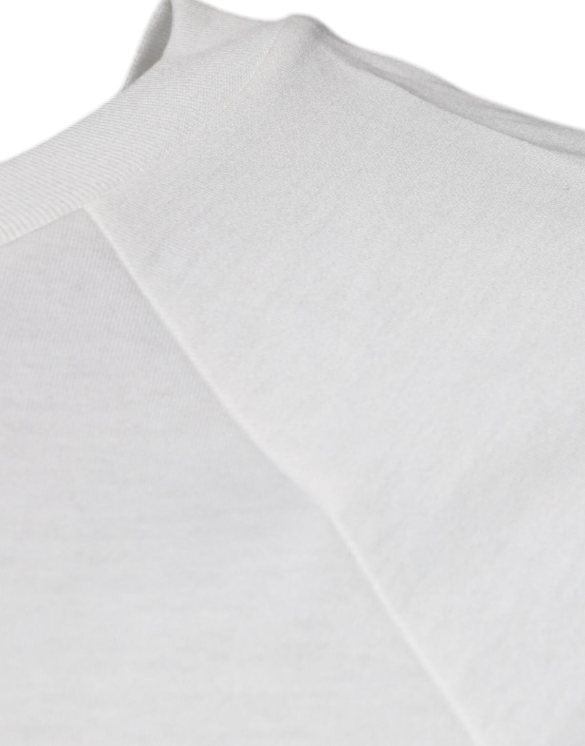 T-shirt blanc à manches courtes et col rond Dolce &amp; Gabbana DG Sport