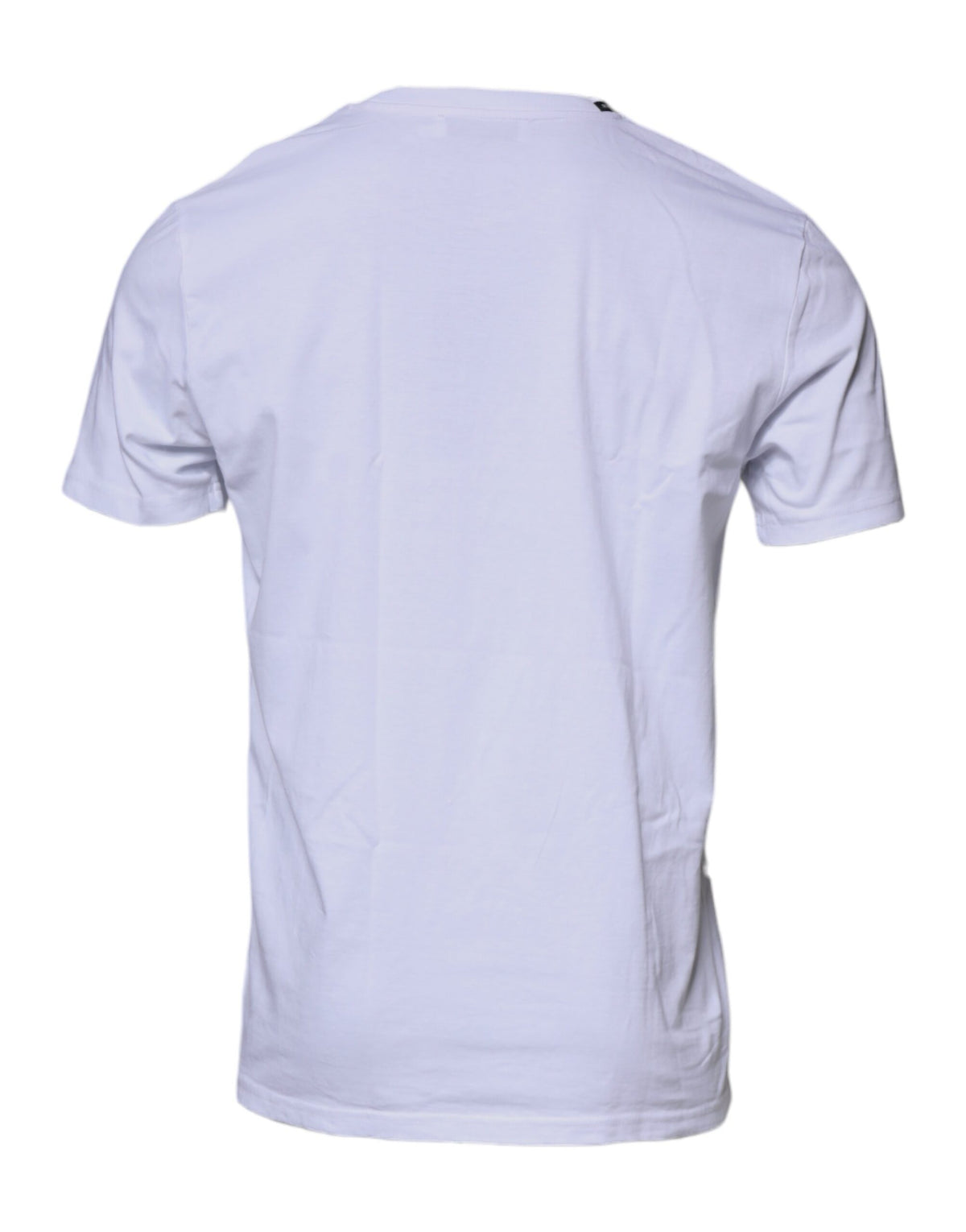T-shirt en coton à col rond blanc et rouge avec imprimé léopard de Dolce &amp; Gabbana