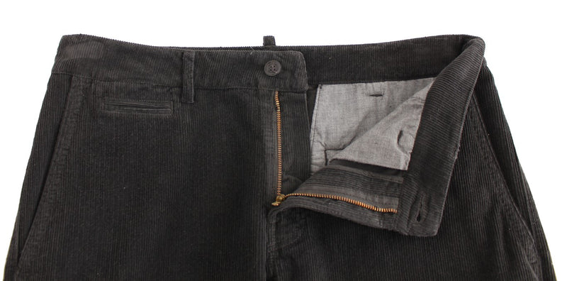 GF Ferre zwarte corduroy katoenen rechte broek