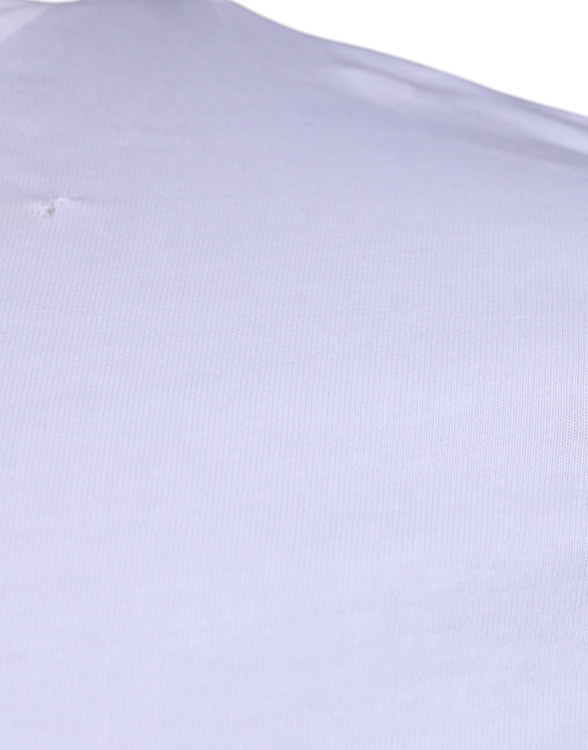 T-shirt en coton à col rond blanc avec logo DG de Dolce &amp; Gabbana