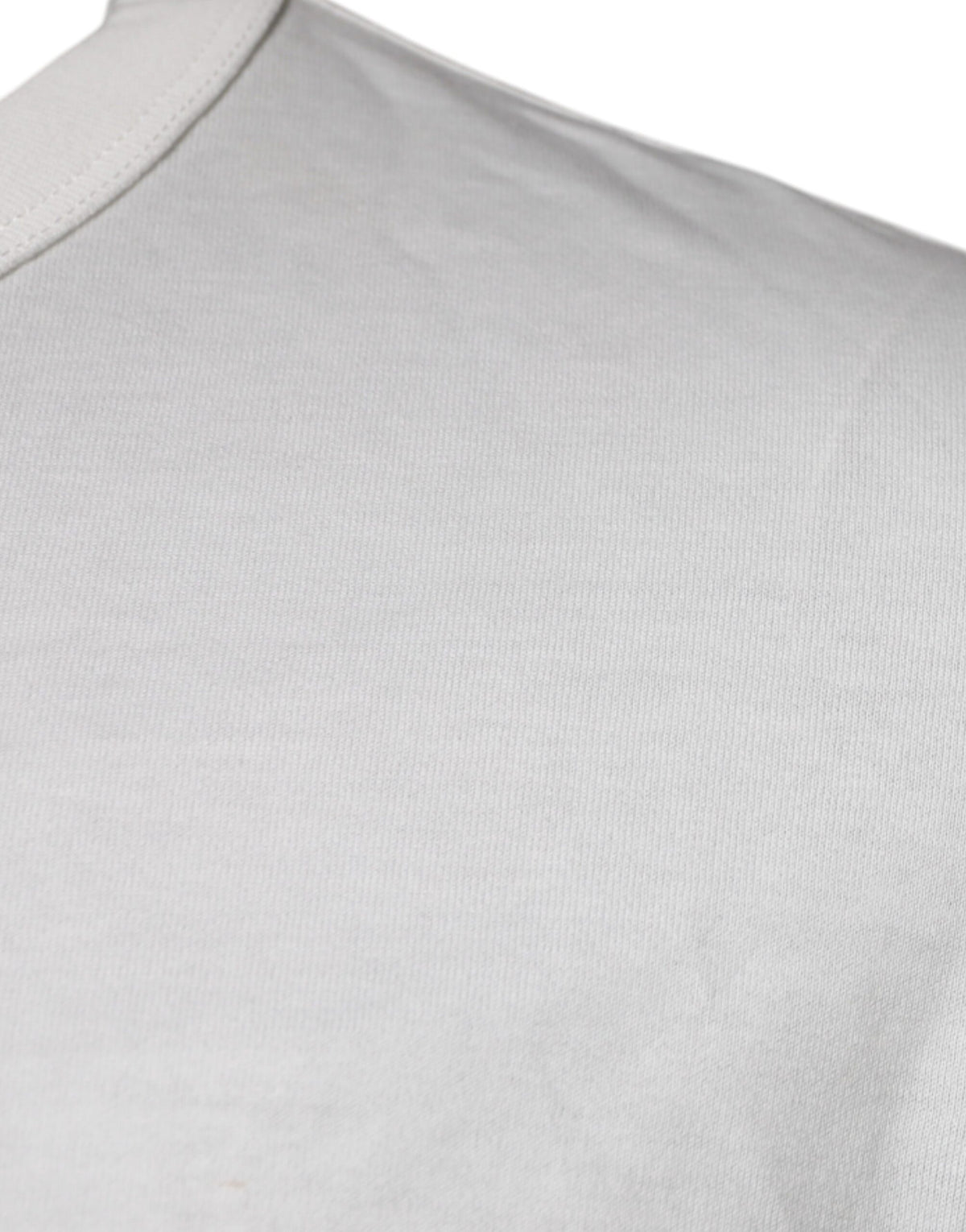 T-shirt en coton à col rond blanc avec logo DG de Dolce &amp; Gabbana