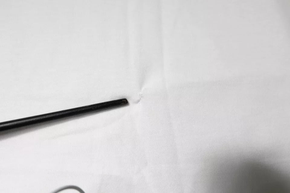 T-shirt en coton à col rond blanc avec logo DG de Dolce & Gabbana