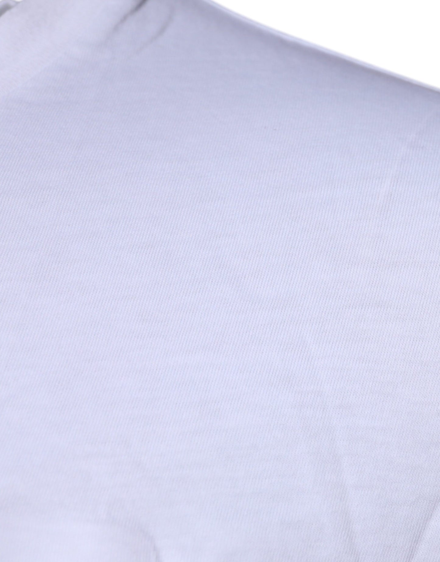 T-shirt en coton à col rond blanc avec logo DG de Dolce & Gabbana