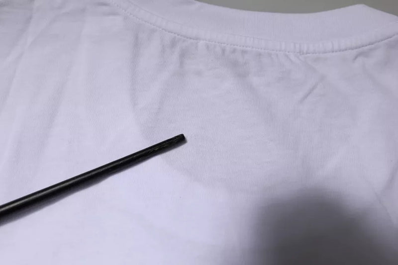 T-shirt en coton à col rond blanc avec logo DG de Dolce &amp; Gabbana