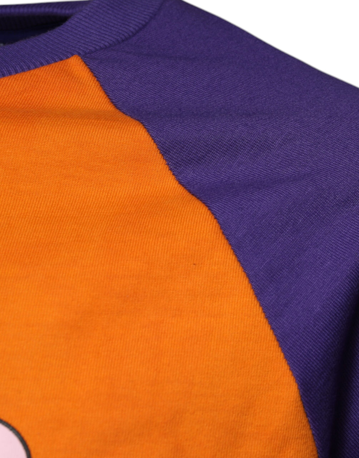 T-shirt à manches courtes Dolce &amp; Gabbana à imprimé graphique orange et violet.