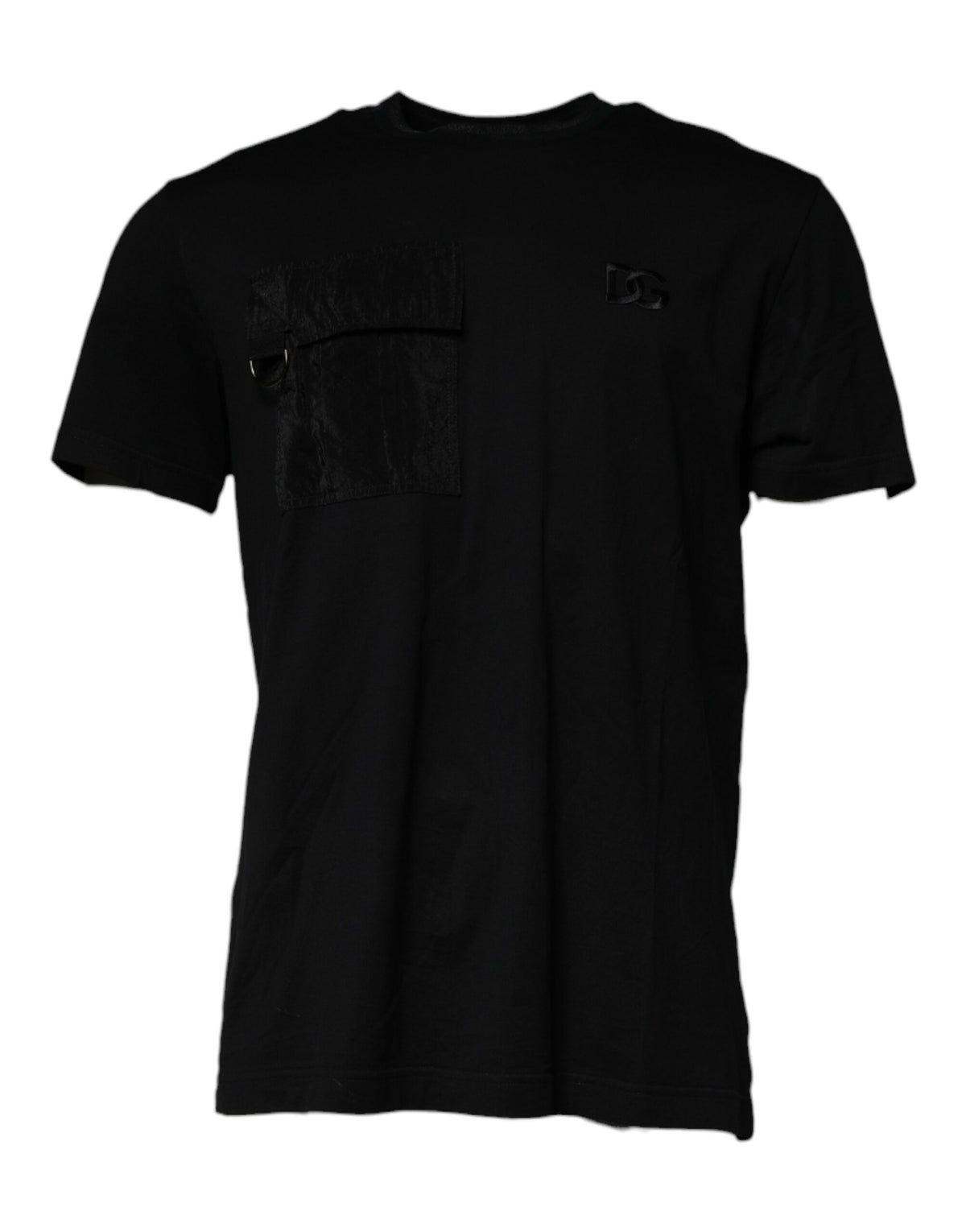 T-shirt noir à manches courtes et col rond de Dolce &amp; Gabbana