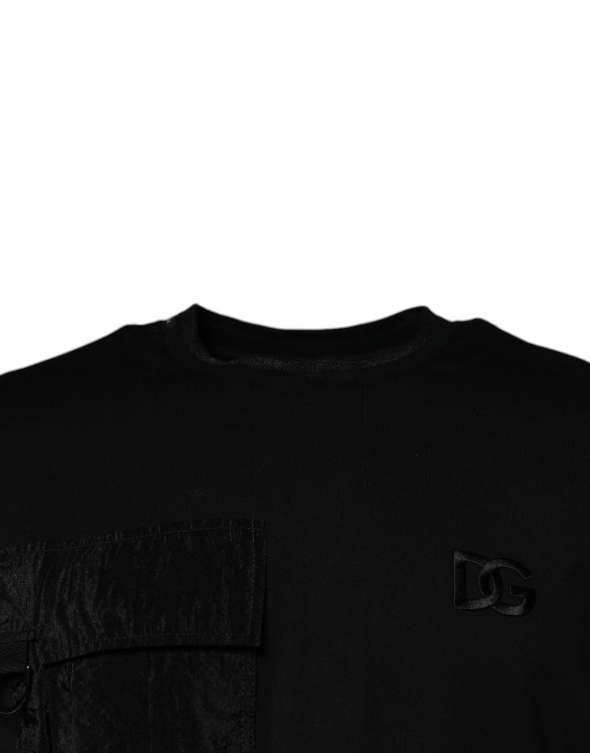 T-shirt noir à manches courtes et col rond de Dolce &amp; Gabbana