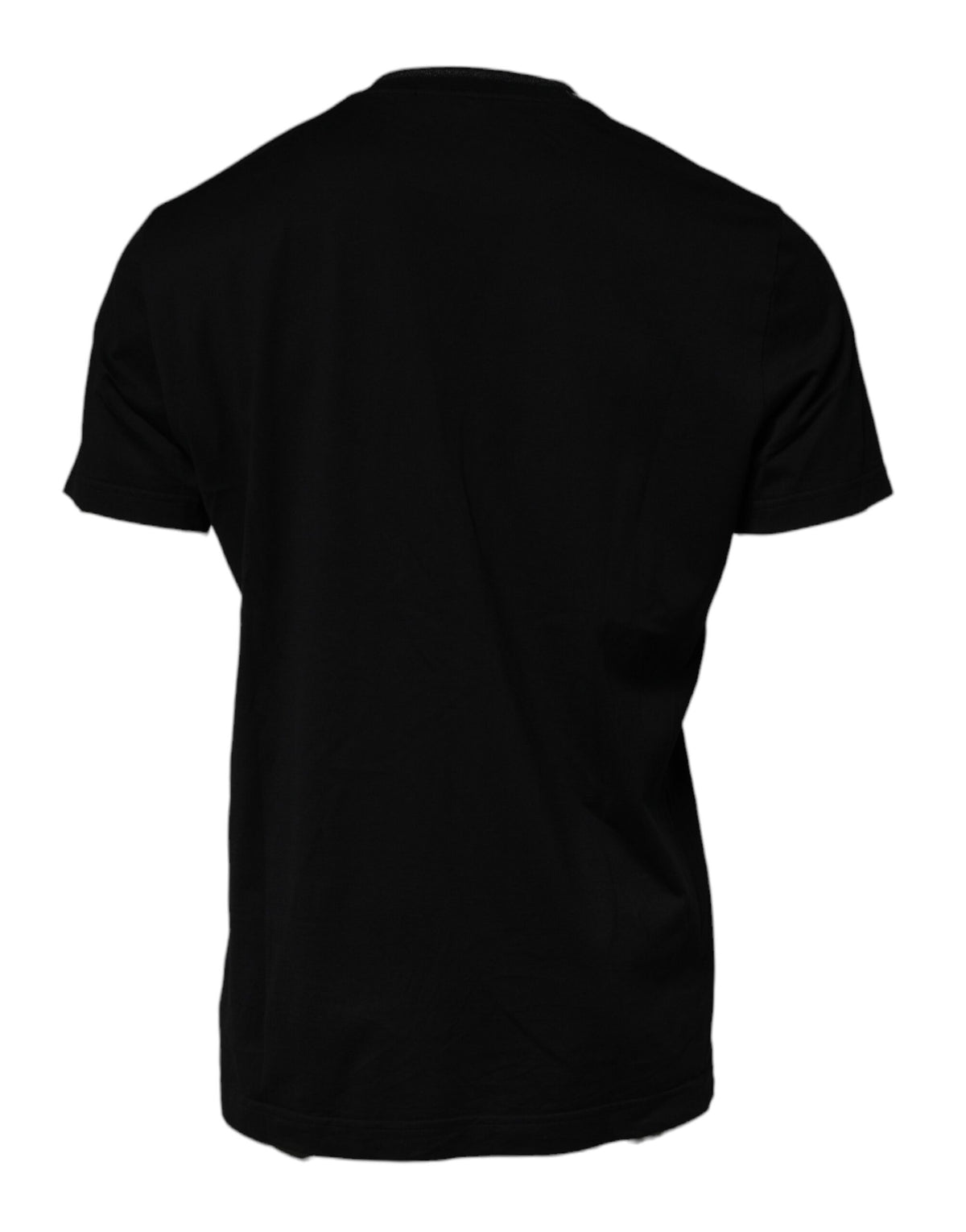 T-shirt noir à manches courtes et col rond de Dolce &amp; Gabbana