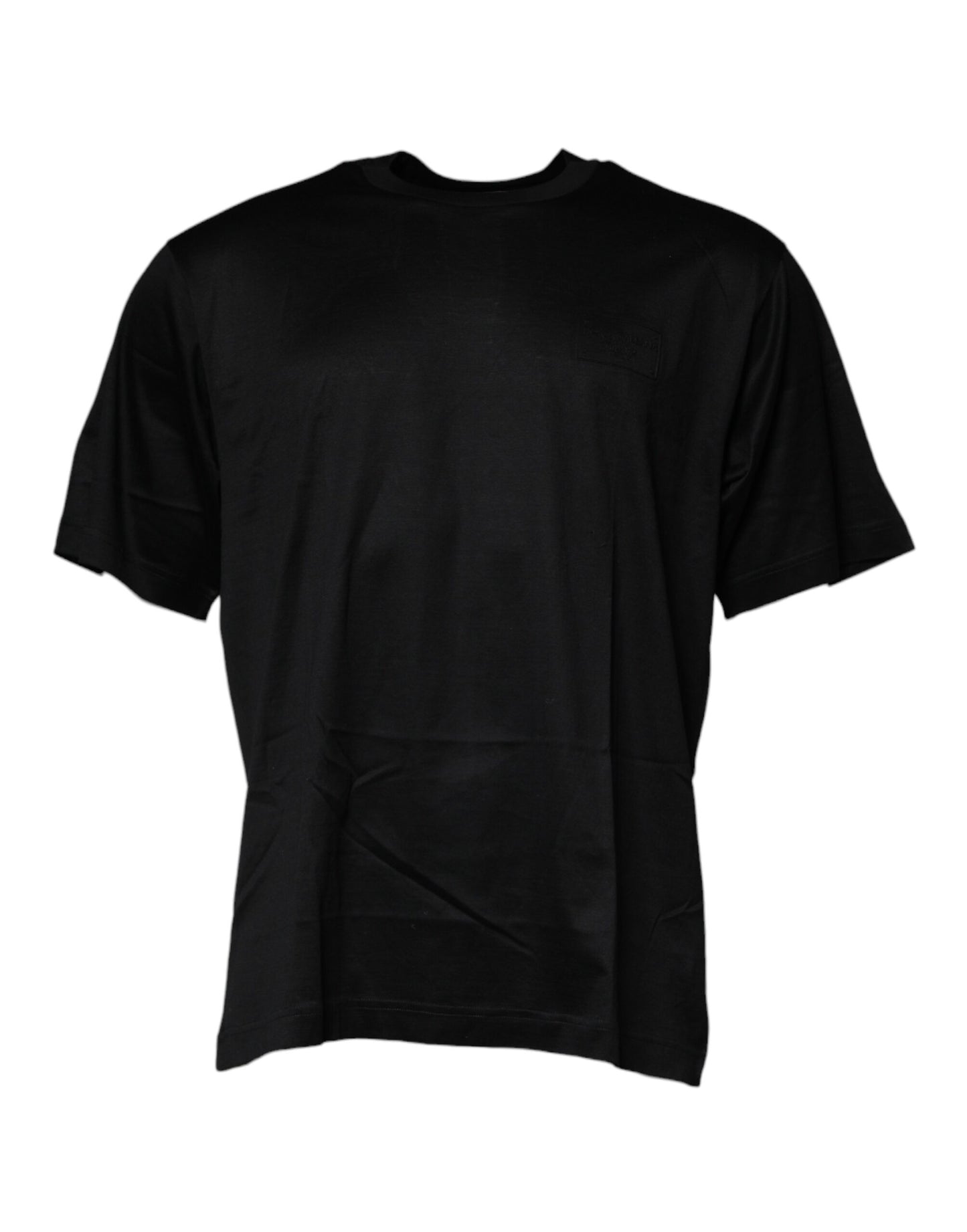 Dolce &amp; Gabbana zwart T-shirt met ronde hals en korte mouwen