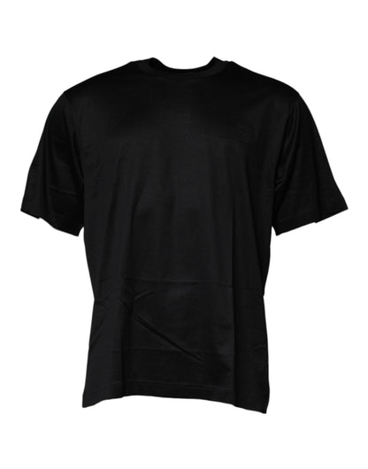 Dolce &amp; Gabbana zwart T-shirt met ronde hals en korte mouwen