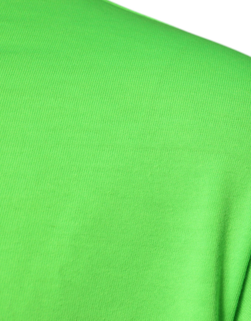 Dolce &amp; Gabbana Groen DG Logo Katoenen T-shirt met Ronde Hals