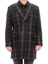 Dolce & Gabbana, veste-manteau grise à double boutonnage