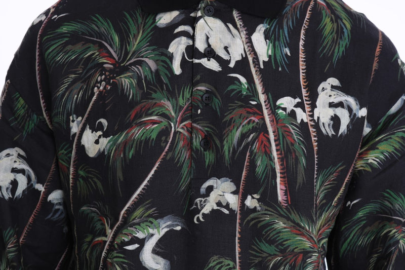 T-shirt à manches courtes Dolce &amp; Gabbana Black Volcano Sicily