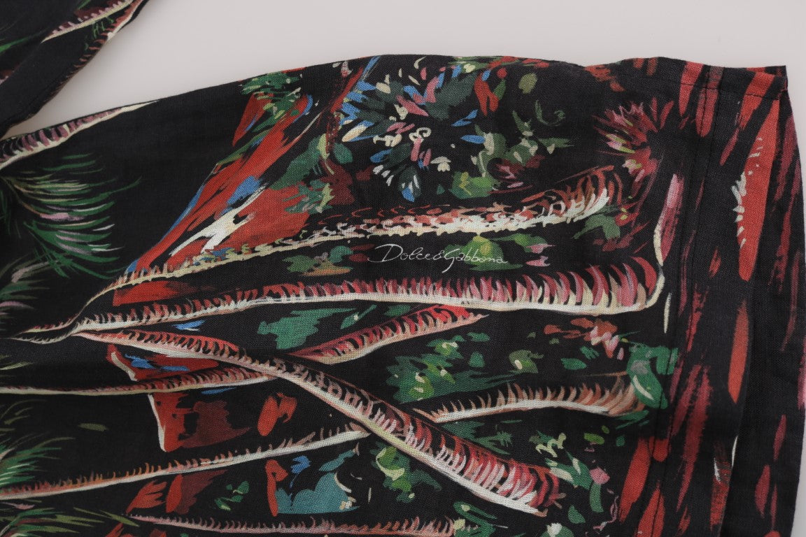 T-shirt à manches courtes Dolce &amp; Gabbana Black Volcano Sicily