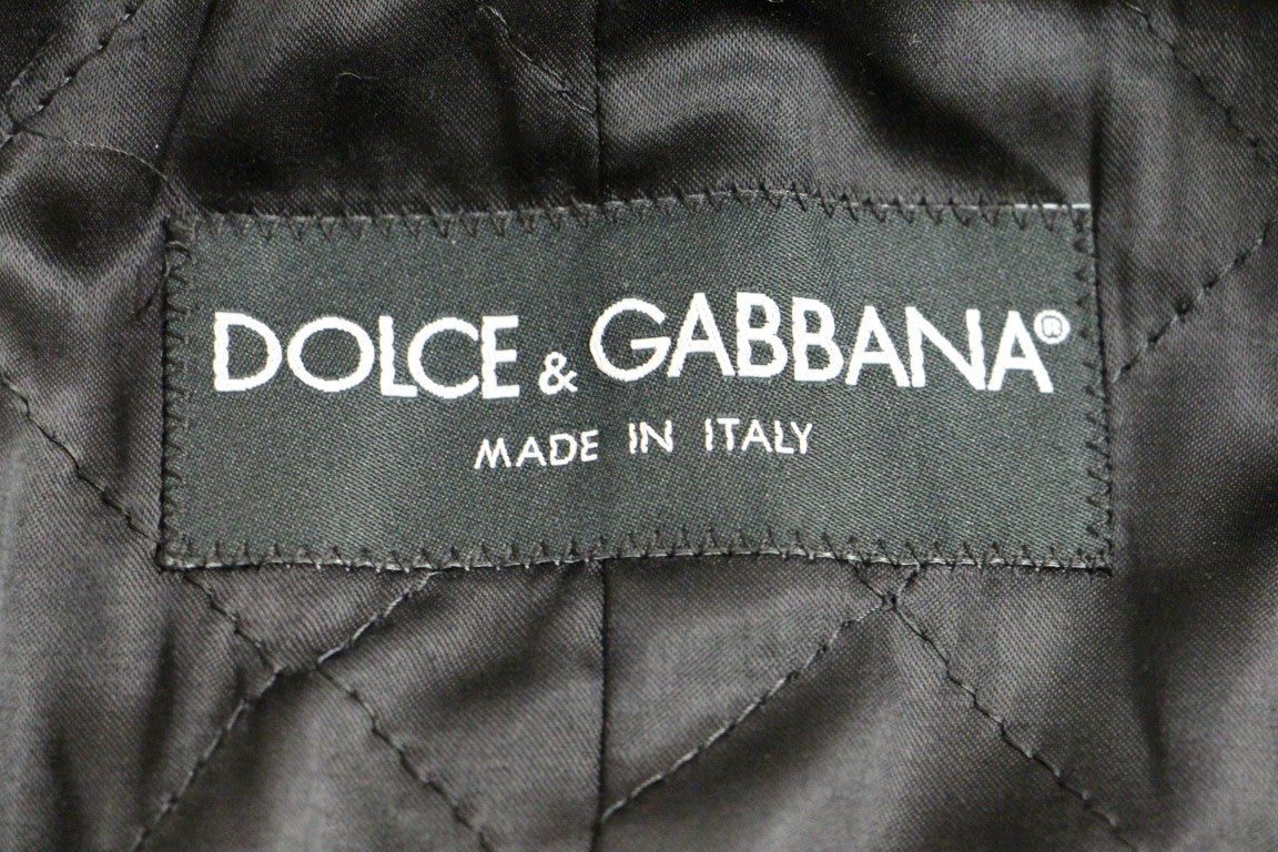 Dolce & Gabbana, veste-manteau grise à double boutonnage