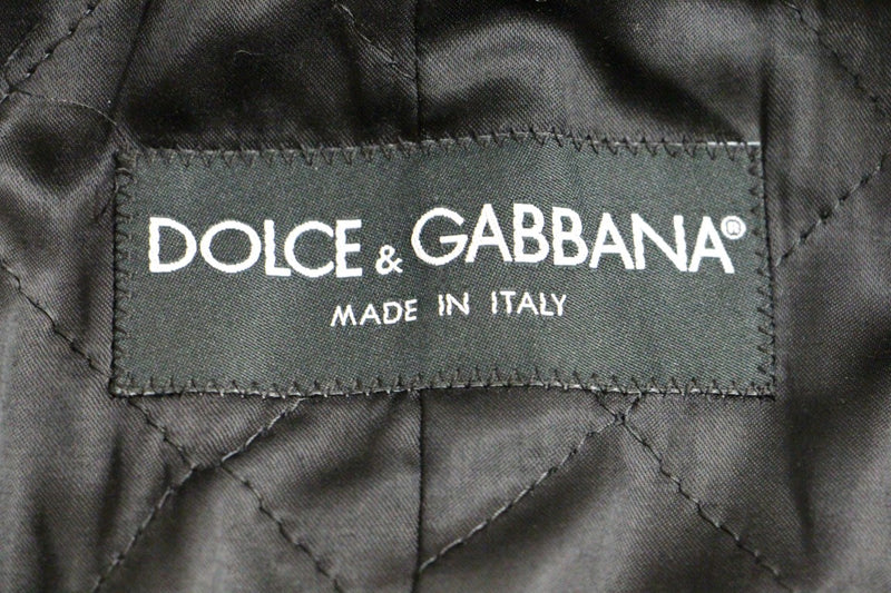 Dolce & Gabbana, veste-manteau grise à double boutonnage
