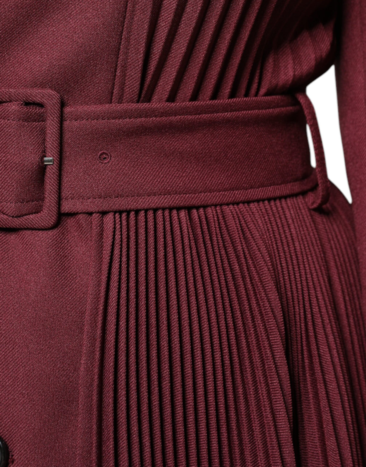 Philosophy Maroon Belted Button Down Dress - Elegant Maxi Style