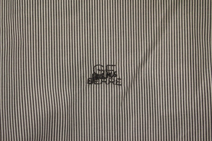 Chemise décontractée en coton rayé gris GF Ferre