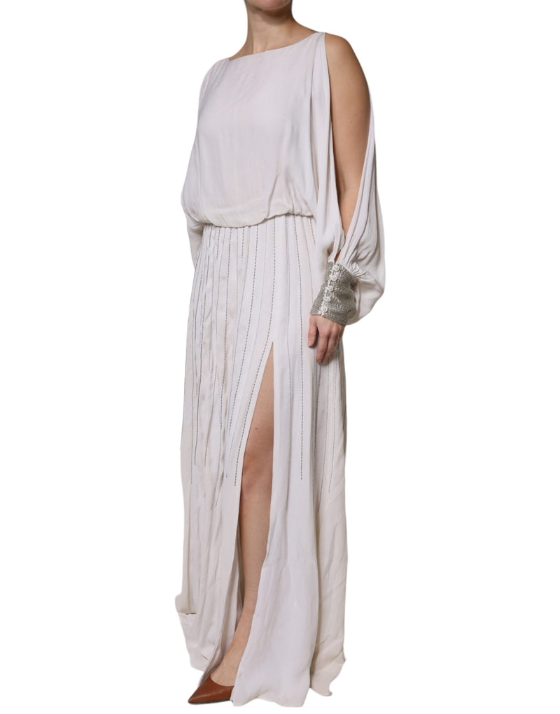 Robe Maxi Longue Christian Pellizzari Off White Embellie