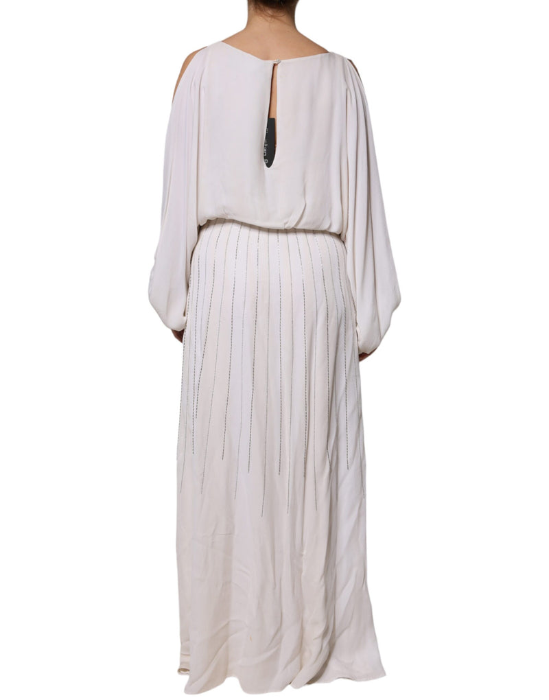 Robe Maxi Longue Christian Pellizzari Off White Embellie