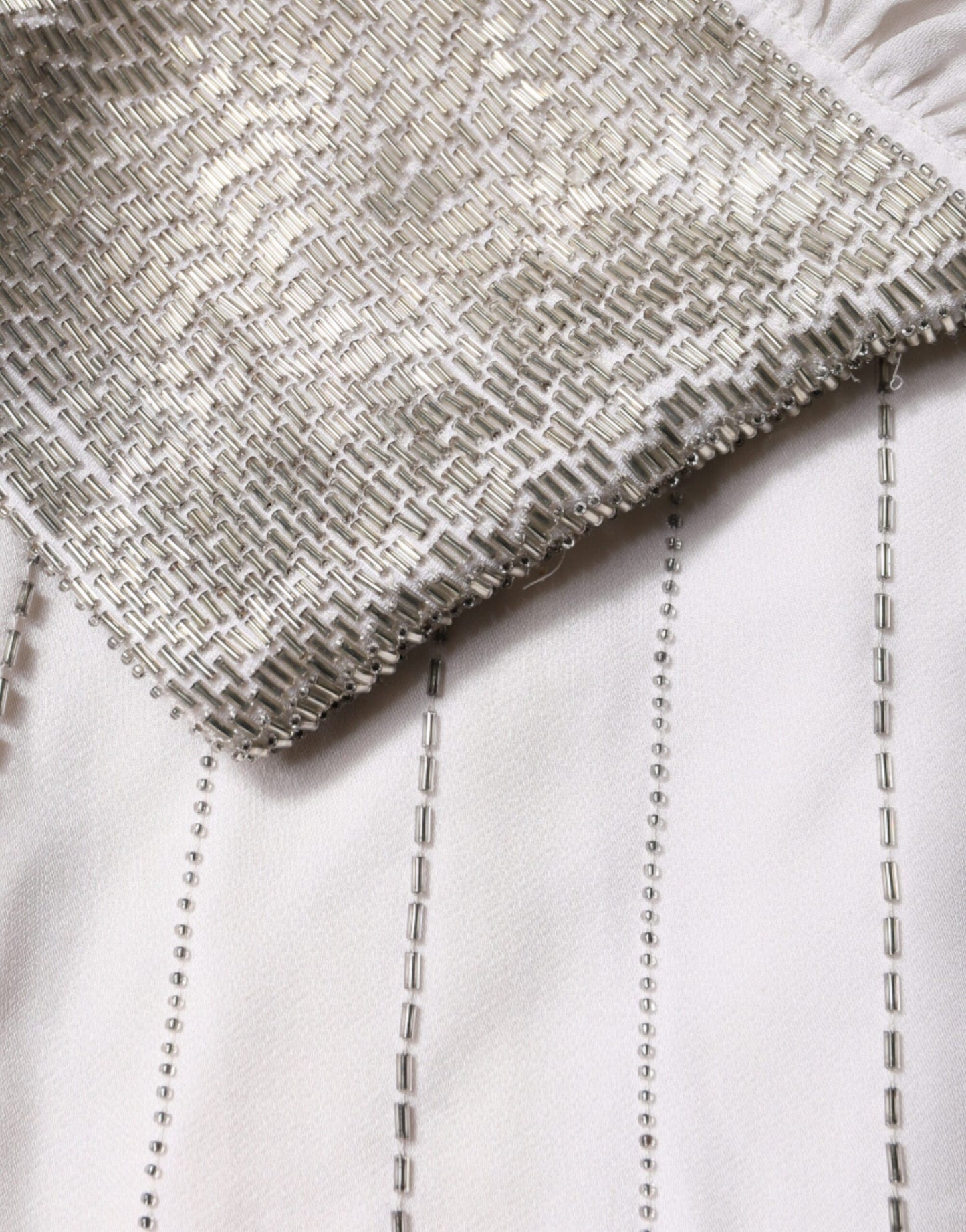 Christian Pellizzari Off White Versierde Lange Maxi Jurk