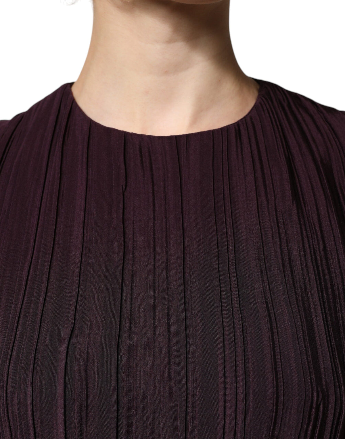 Barbara Casasola Robe Maxi Sheath en Soie Marron à Manches Courtes
