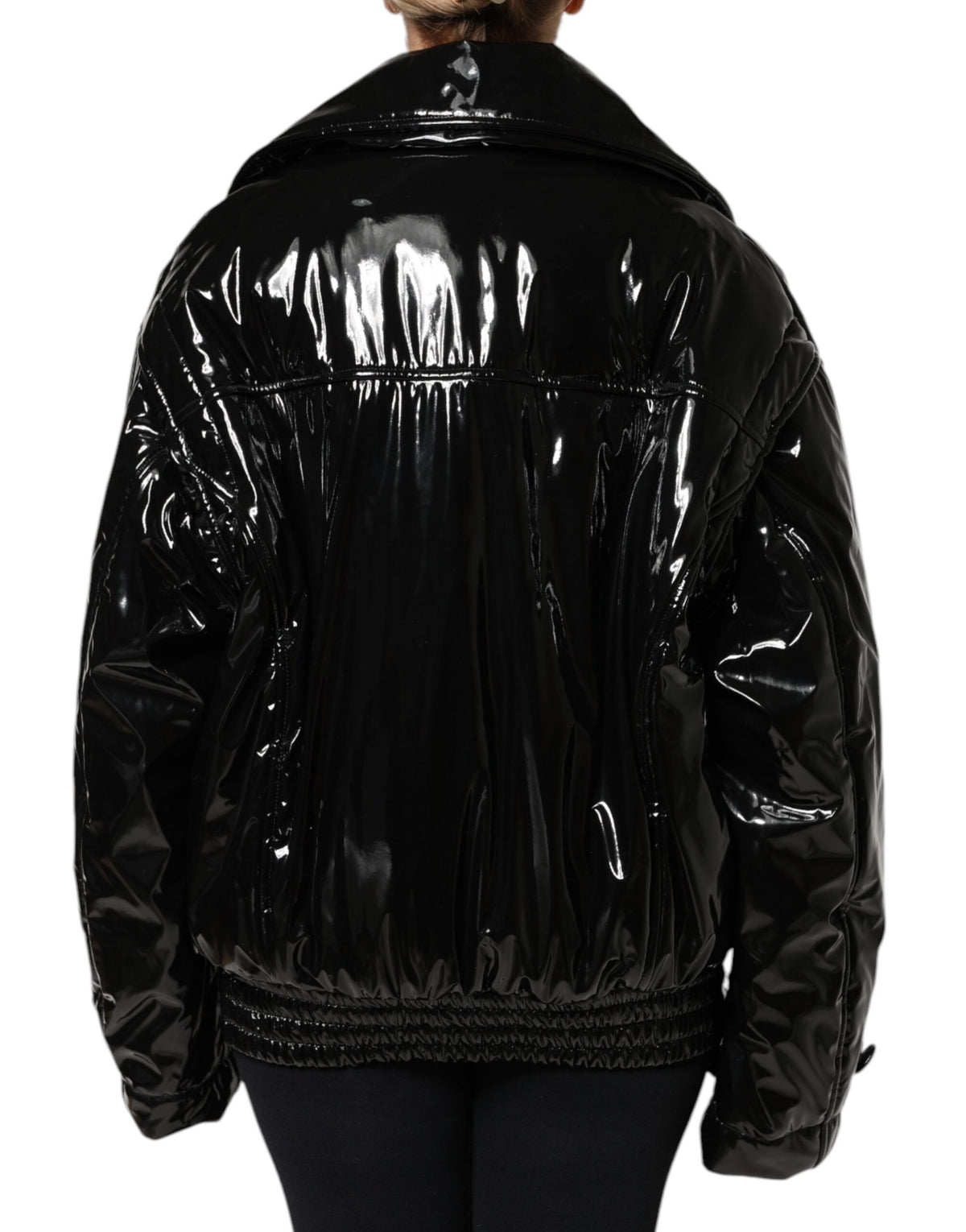 Dolce & Gabbana Blouson Jacket en Polyester Noir