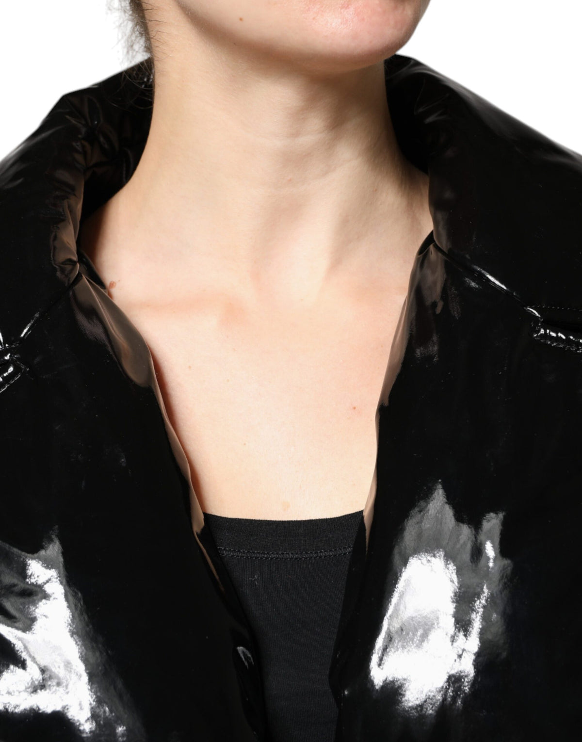 Dolce & Gabbana Blouson Jacket en Polyester Noir