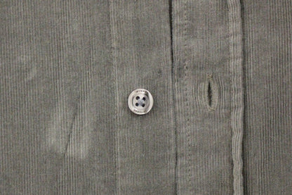 Chemise décontractée en coton à boutons verts de GF Ferre