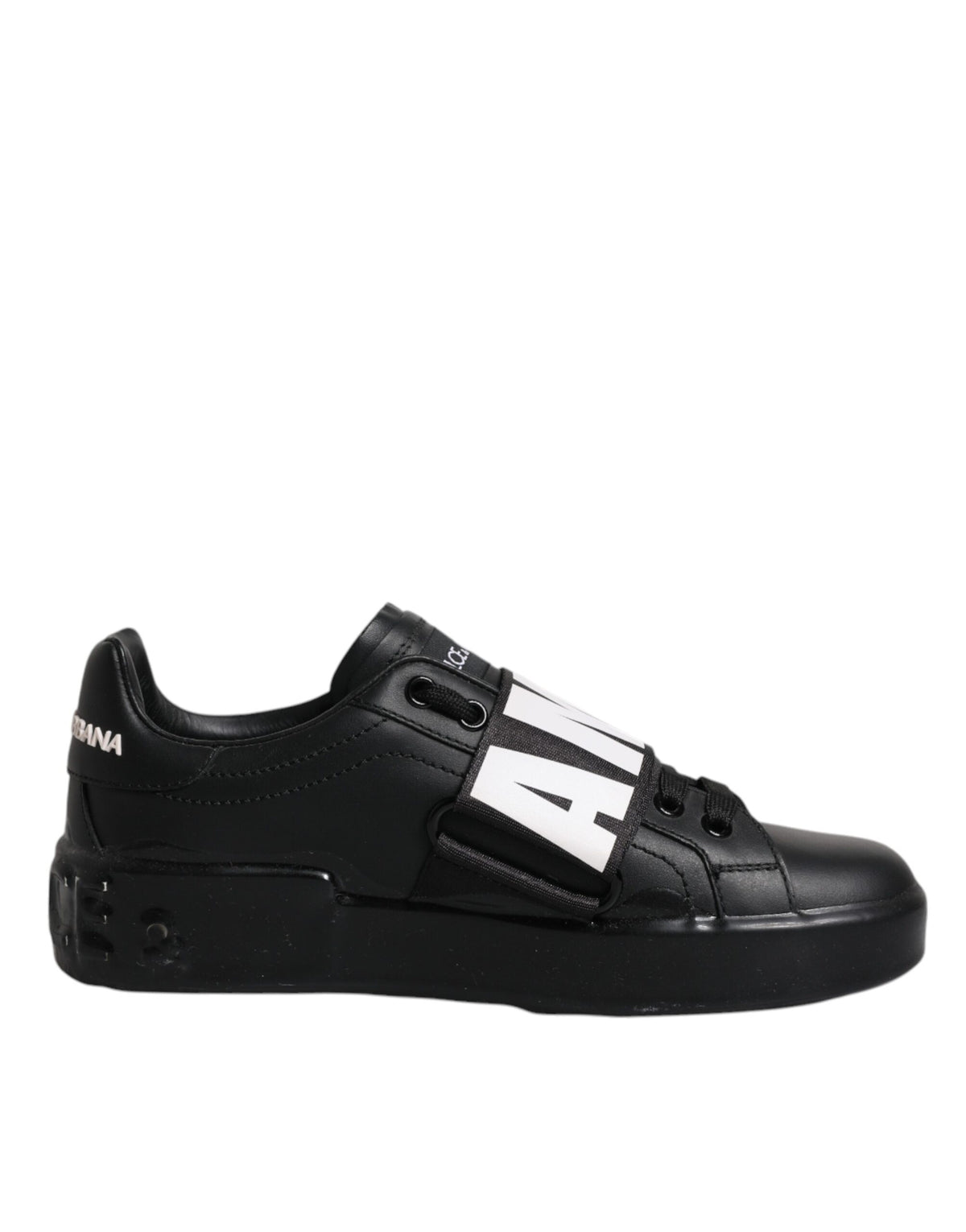 Dolce & Gabbana Black D&G AMORE Low Top Sneakers