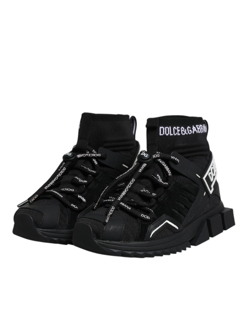 Dolce & Gabbana Black Sorrento Logo Sneakers