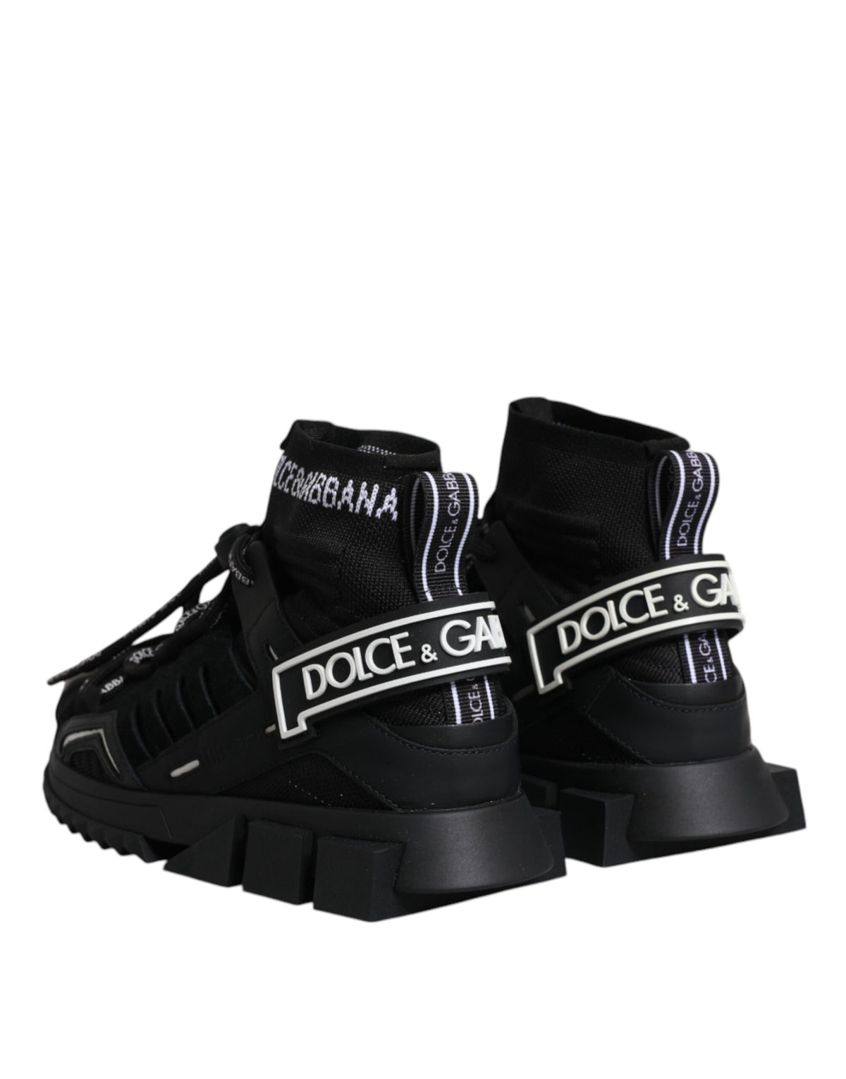 Dolce & Gabbana Black Sorrento Logo Sneakers