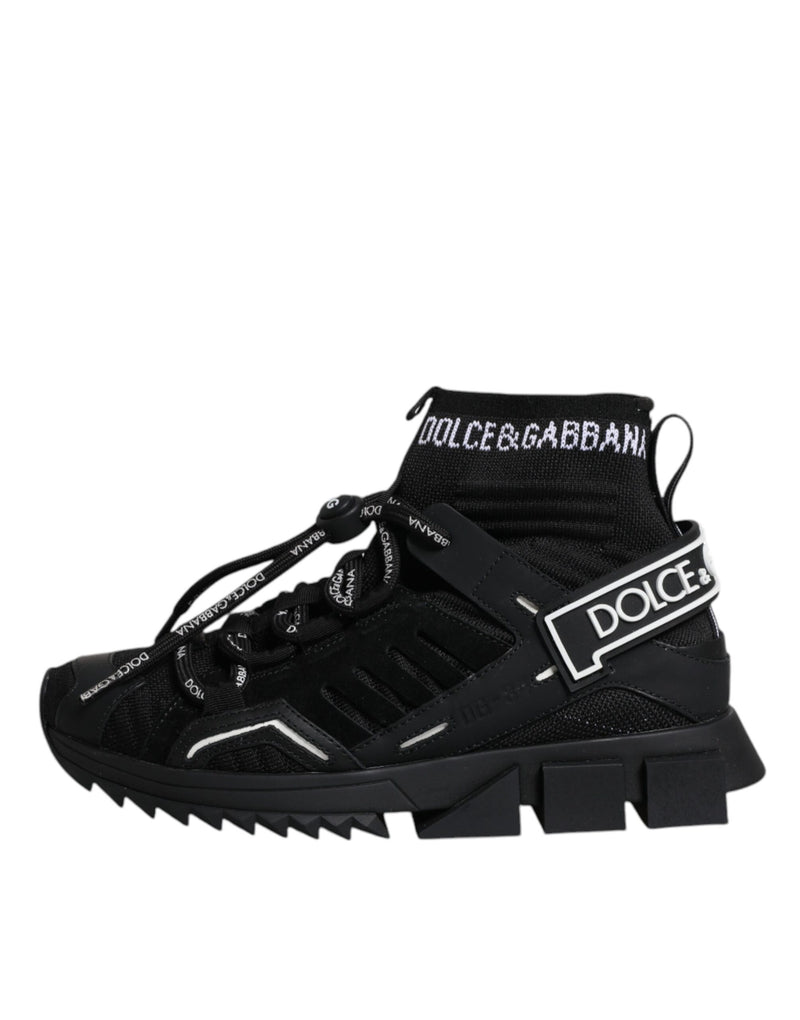 Dolce & Gabbana Black Sorrento Logo Sneakers