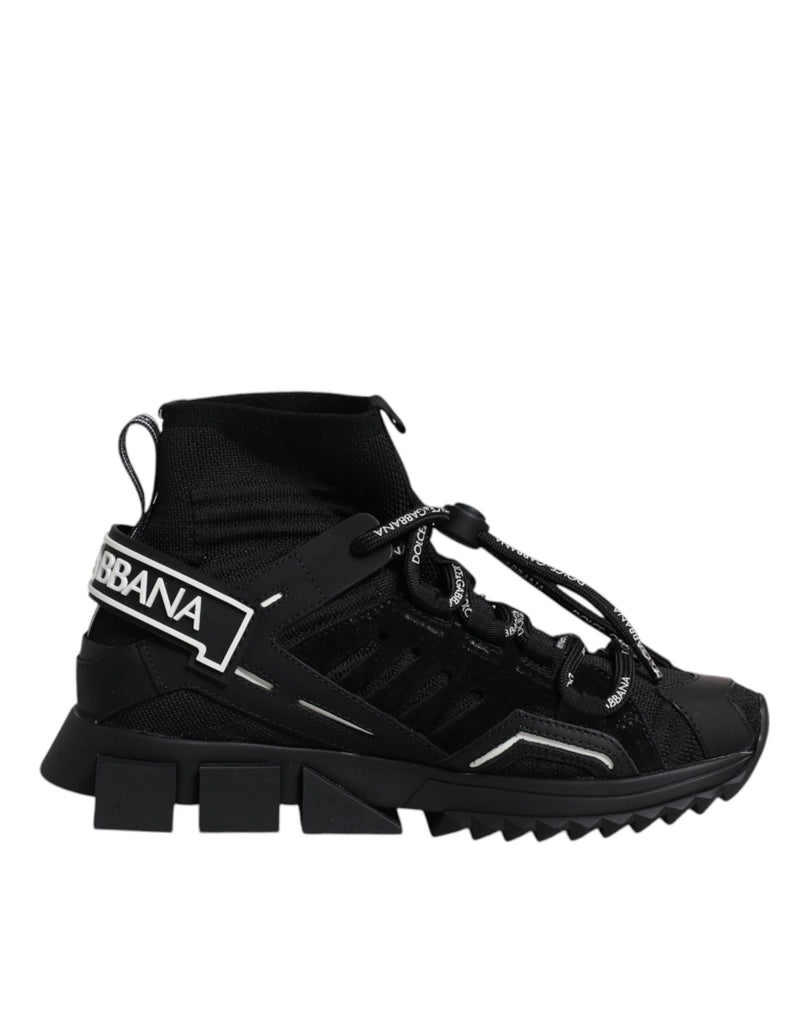 Dolce & Gabbana Black Sorrento Logo Sneakers