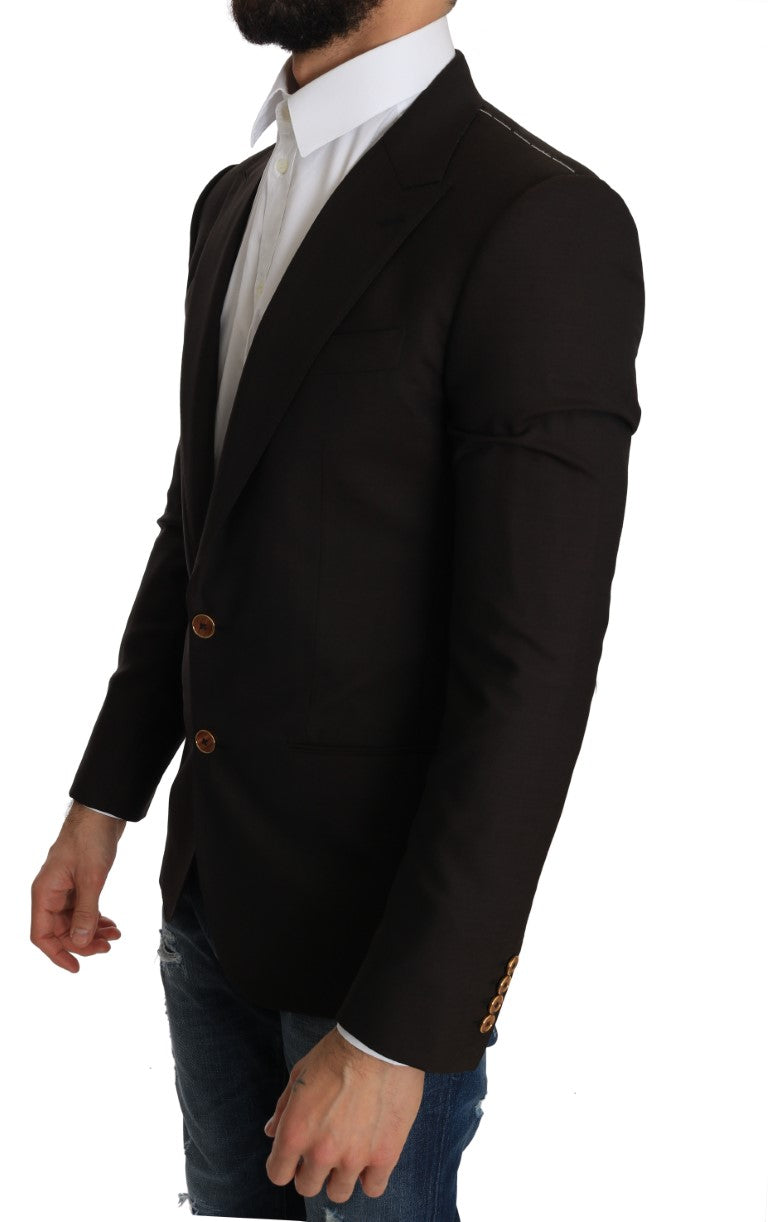 Veste/manteau/blazer Dolce &amp; Gabbana SICILIA en laine marron