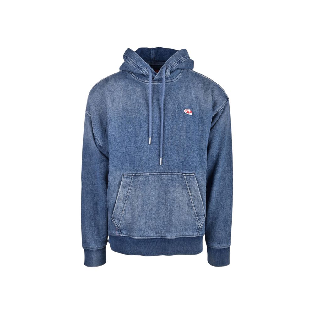 Diesel Blue Cotton Hoody