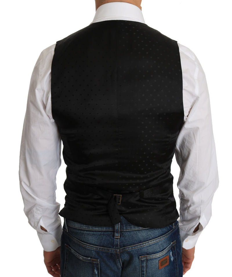 Gilet en laine noire Dolce &amp; Gabbana