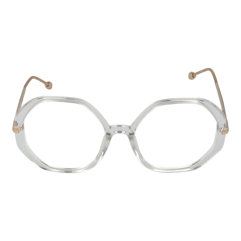 Philipp Plein Transparent Women Glasses Frame - Chic Round Style