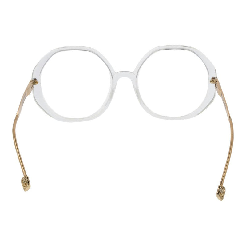 Philipp Plein Transparent Women Glasses Frame - Chic Round Style