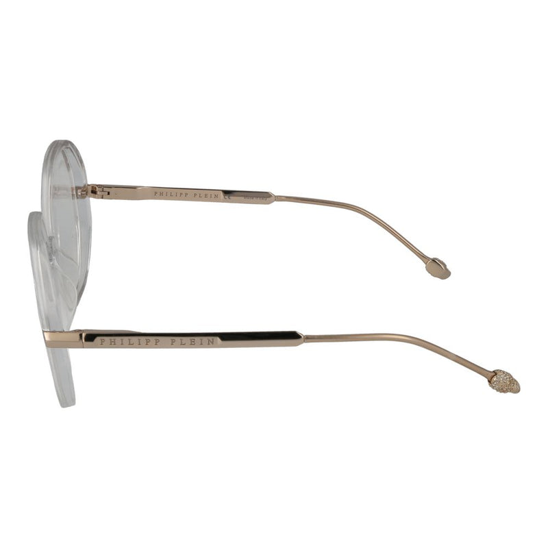 Philipp Plein Transparent Women Glasses Frame - Chic Round Style