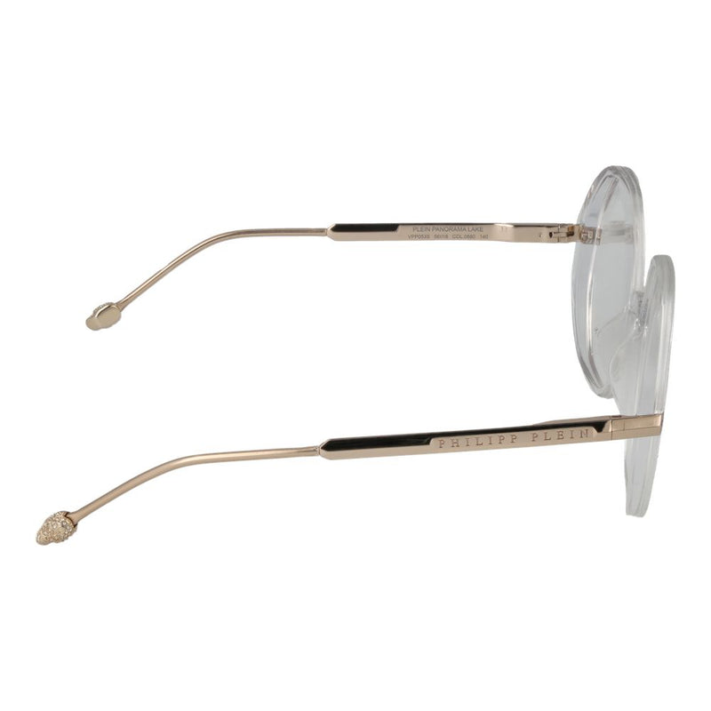 Philipp Plein Transparent Women Glasses Frame - Chic Round Style