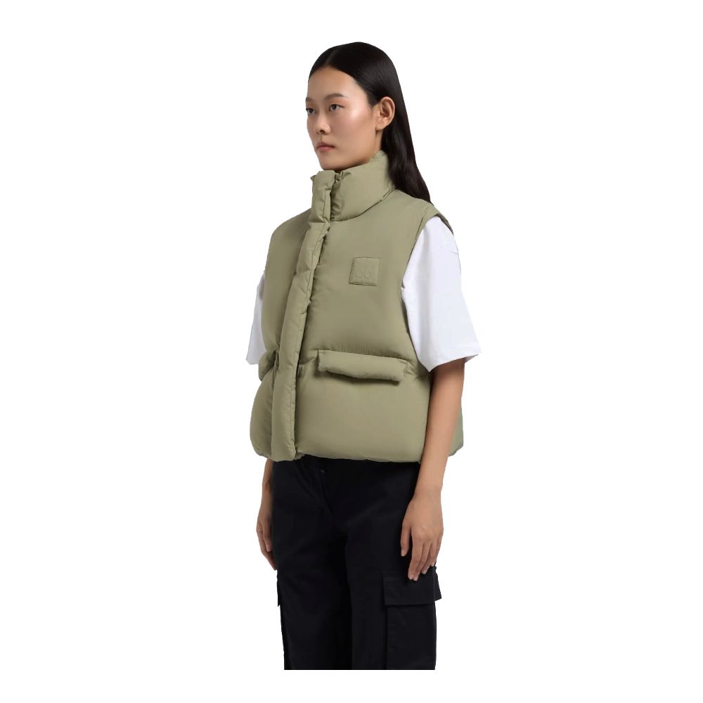 Gilet vert en nylon pour femme Moose Knuckles