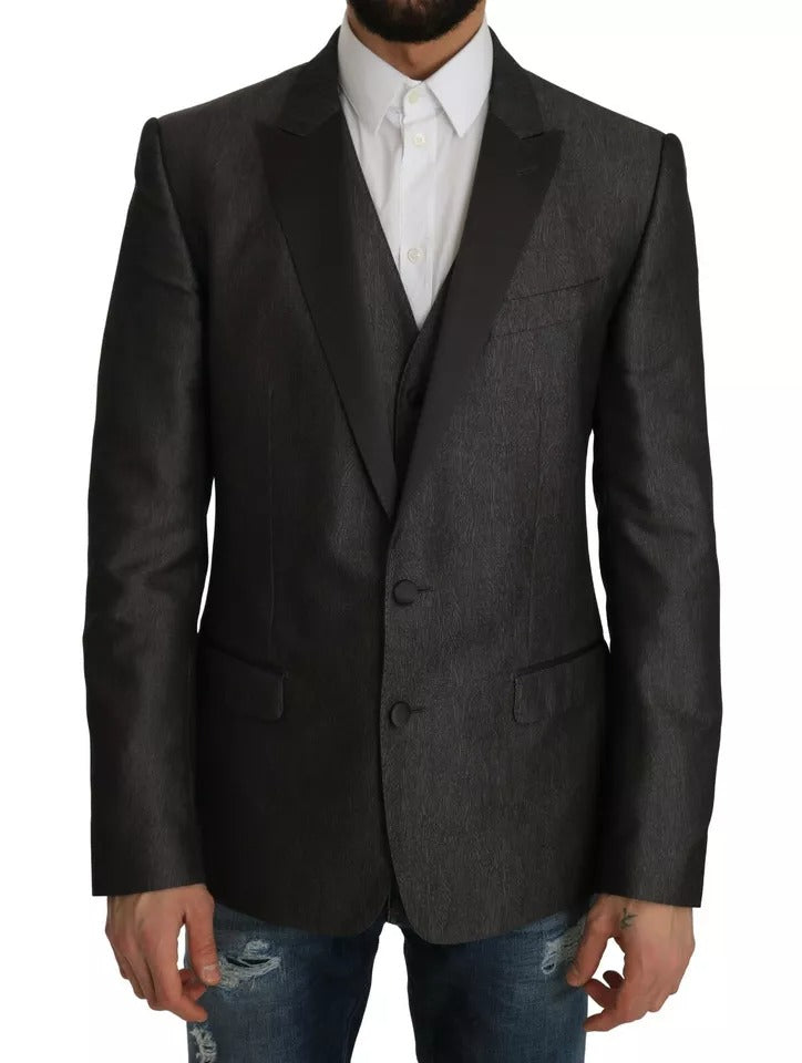 Dolce &amp; Gabbana grijze MARTINI 2-delige vest-jas-blazer