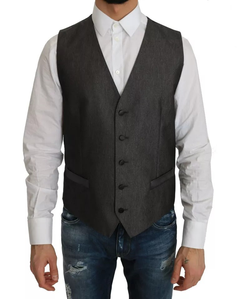 Dolce &amp; Gabbana, gilet-blazer MARTINI gris, 2 pièces