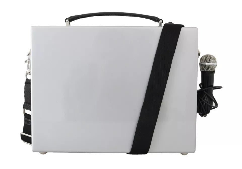 Sac Boombox en Bois Argenté Édition Limitée Dolce & Gabbana